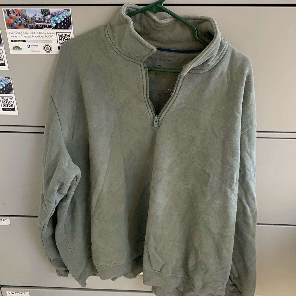 Fleece sweatshirt.